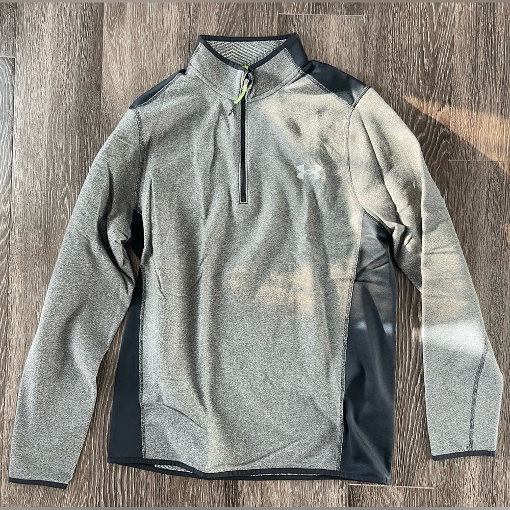 Under Armour 1/4 Zip Coldgear Grey & Black